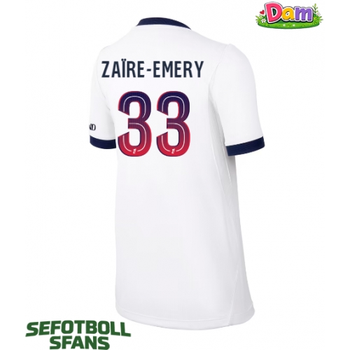 Paris Saint-Germain Warren Zaire-Emery #33 Bortatröja Kvinnor 2026-27 Kortärmad